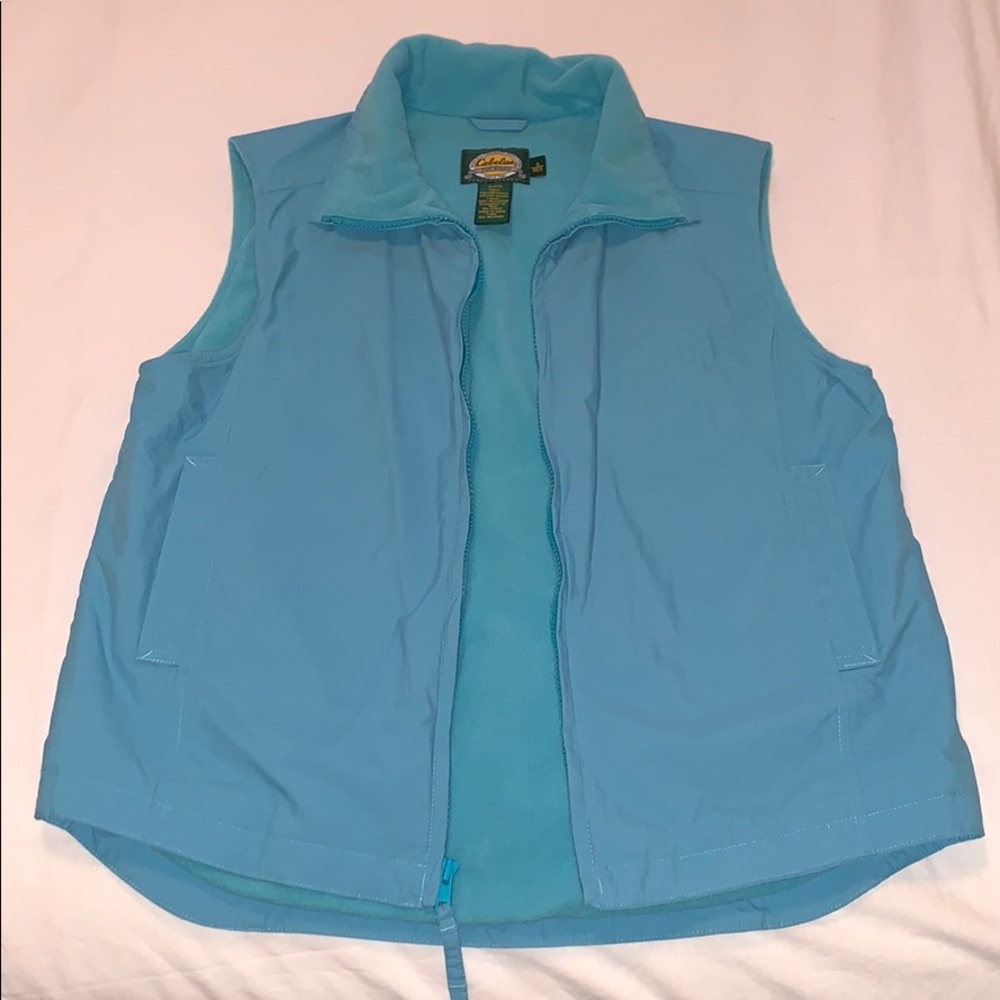 Cabela's fleece windbreaker vest